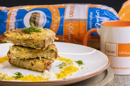 Savory Egg Toast with whole wheat bread