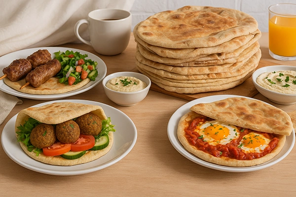 نان پیتا سه‌ نان